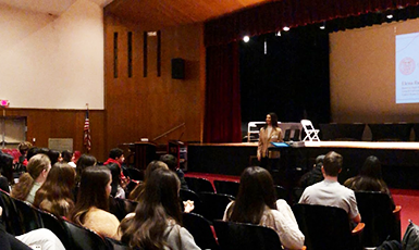  students watching presentation